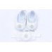Rosette diamante shoe & headband set - WHITE
